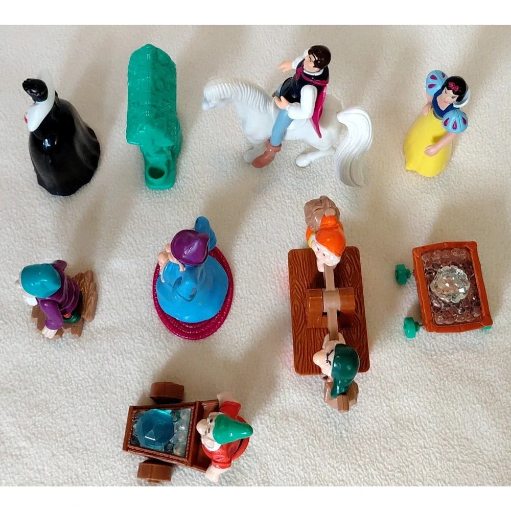 1992 Disney's Snow White McDonald's Happy Meal Toys COMPLETE Set Of 8